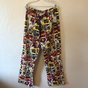 NWT Men’s Disney Store Marvel flannel pants L